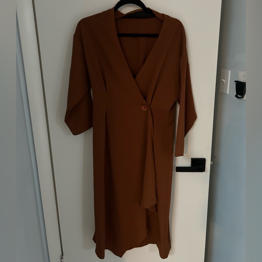 Modern Citizen Brown Duster Jacket/Dress Sz S